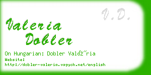 valeria dobler business card